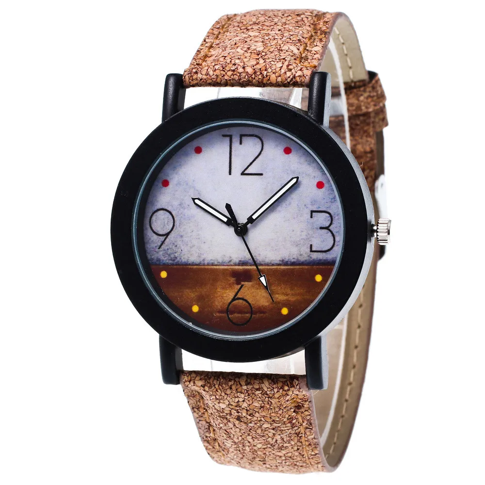 Лидер продаж 2019 модные женские часы с кожаным ремешком Мультяшные креативные