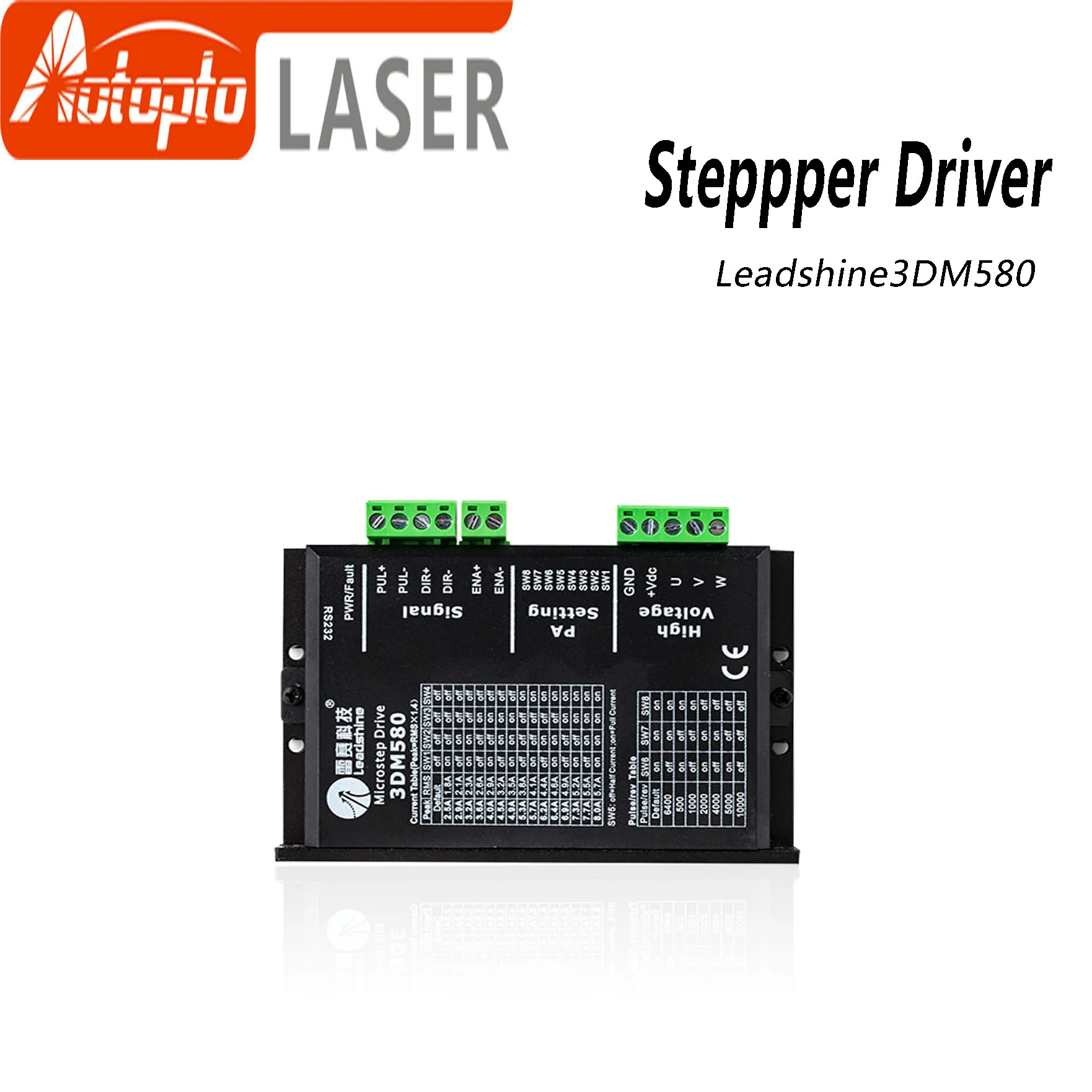 

Leadshine 3 фазы 3DM580 Драйвер шагового двигателя 18-50VDC 1,0-8.0A