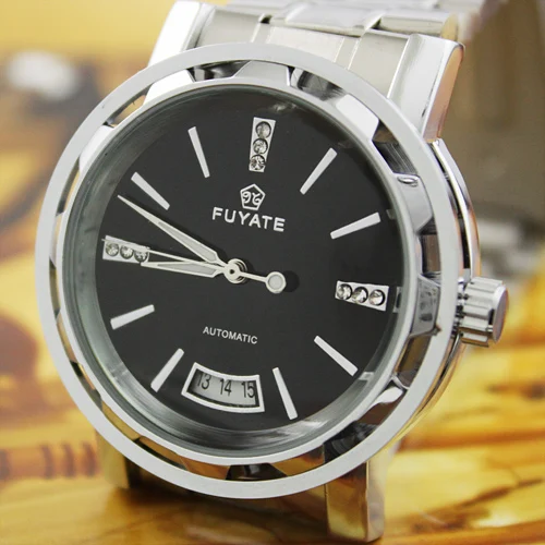 Механические Мужские часы J Black с каркасом и датой|copper automatic watch|watch eykiwatch pu |