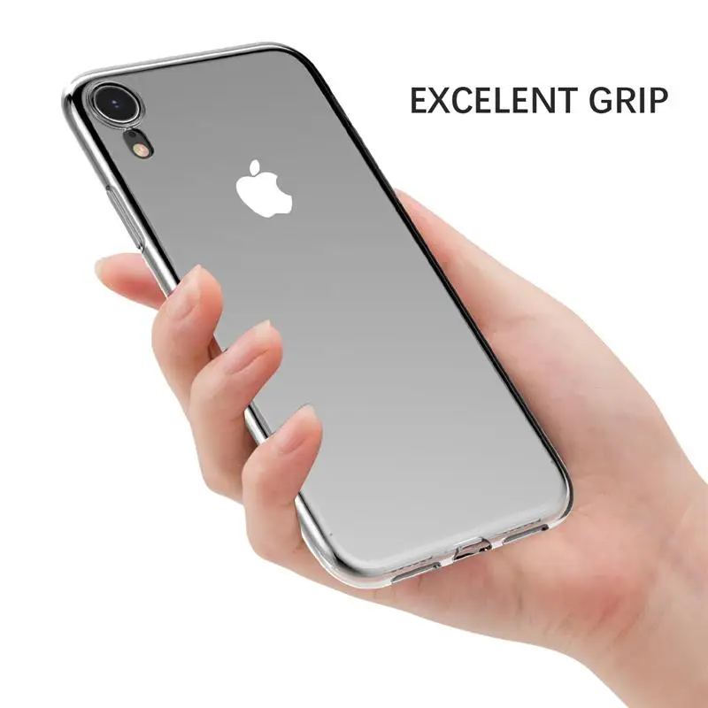 Чехол для iPhone XR прозрачный мягкий чехол из ТПУ телефона защитный X R XS MAX 5s 5 6 7 8 Plus