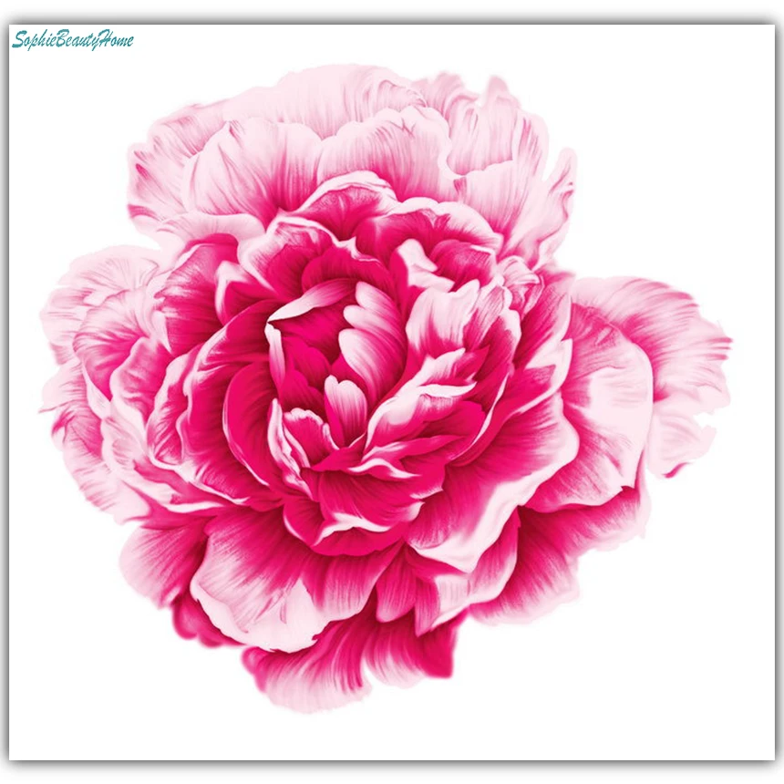 Sophie Beauty Home Розовый пион крест вышивка алмаз 5D Сделай Сам стразы мозаика животное