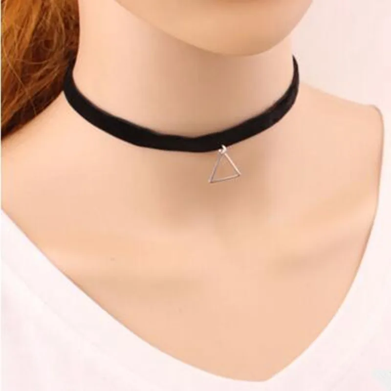 Корейская версия нового треугольника кулон Леди Ретро ожерелье завод прямой