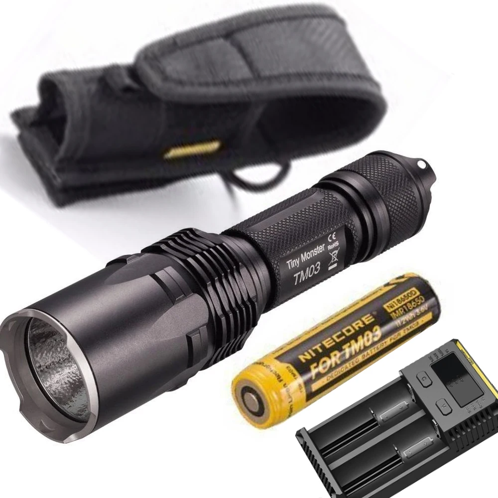 Фонарик Nitecore TM03 CRI CREE XHP70 2800 лм с аккумулятором и зарядным устройством I2|tiny monster|led
