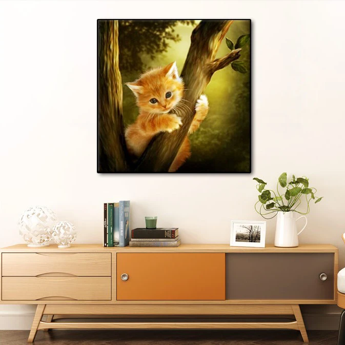 Алмазная вышивка 5D животные кошка наборы для вышивки крестиком DIY полный квадрат