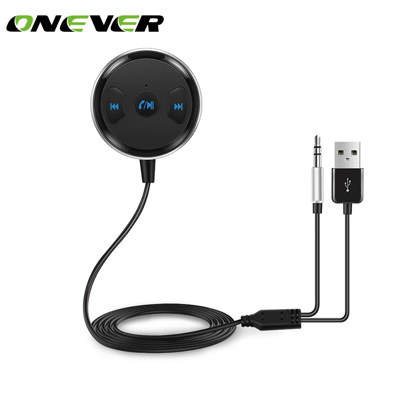 Onever беспроводной 3 5 мм Bluetooth приемник автомобильный комплект свободные руки AUX A2DP