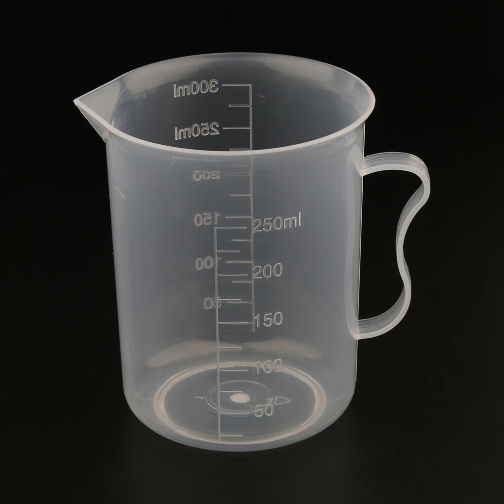 Прозрачный градуированный мерный стакан кувшин с ручкой метрический 250 мл 10