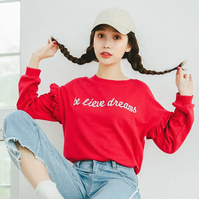 Женские свитшоты Япония Harajuku Ulzzang женская одежда ретро бархатные женский