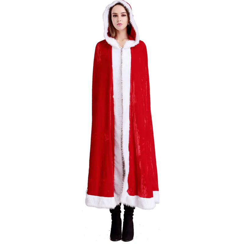 2019 Горячий Женский Мужской Рождественский плащ косплей костюм Санта Клаус
