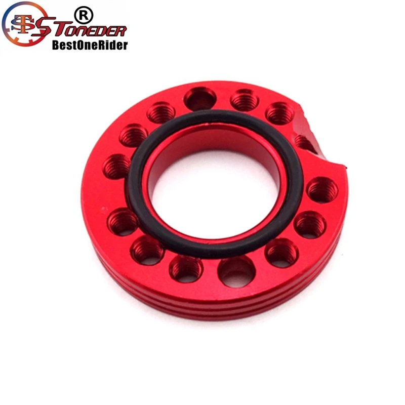 STONEDER Red CNC 28mm Carburetor Inlet Intake Adjuster Spinner Plate Adadpter For 110cc 125cc ATV Quad Pit Dirt Bike Dax | Автомобили и