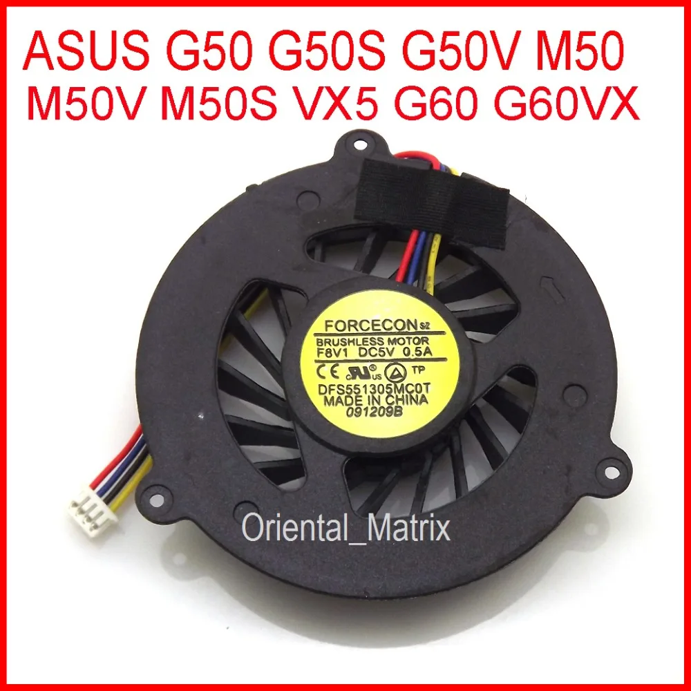 Бесплатная доставка новый вентилятор DFS551305MC0T DC5V 0.5A для ASUS VX5 G60 G60VX G50 G50S G50V M50 | Отзывы и видеообзор
