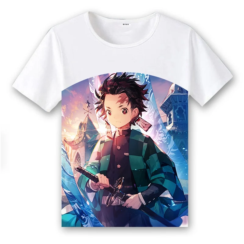 11 Футболка унисекс в японском стиле с героями аниме «Demon Slayer Kimetsu no Yaiba Tanjirou Kamado Nezuko Kamado»; костюм для косплея; летняя футболка; Повседневный Топ - Цвет: 11