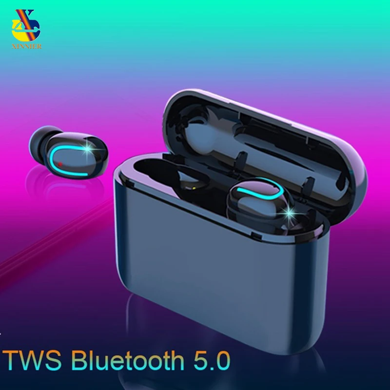 XINNIER Bluetooth 5 0 наушники вкладыши TWS с Беспроводной IPX5 водонепроницаемый глубокий
