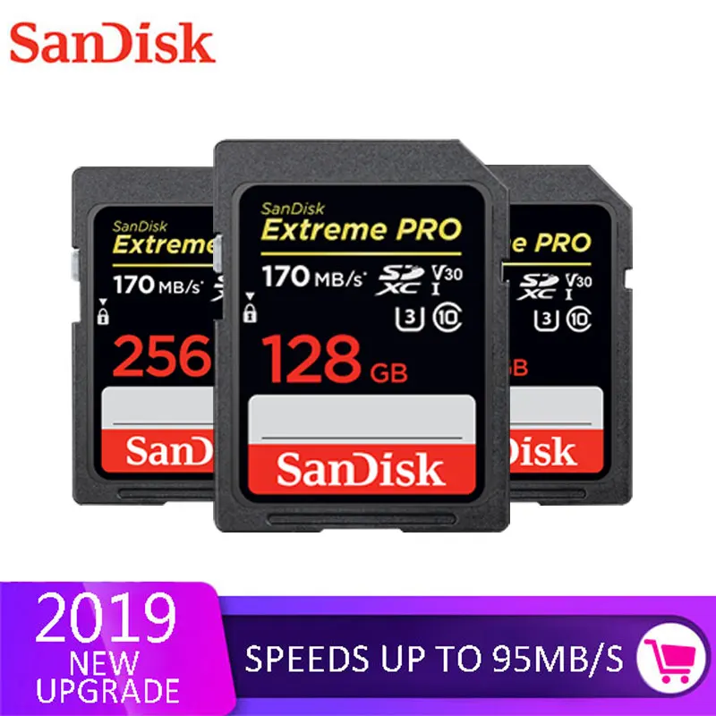 Двойной Флеш-накопитель SanDisk Ultra разъем для SD карты со шлейфом 8 Гб оперативной памяти, 16 Гб встроенной памяти, 32 ГБ SDHC 64 Гб 128 256 SDXC Class10 слот для карт памяти C10 R80mb/s USH-1 Поддержка для Камера