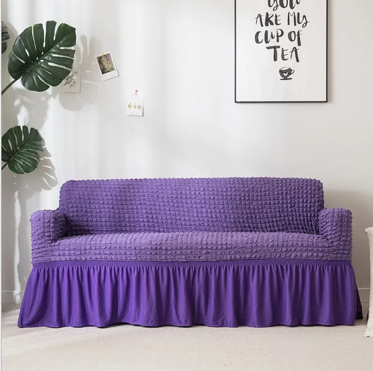 

1/2/3/4 seater covers purple Sofa Cover Stretch Furniture Covers Elastic Sofa Covers For living Room Copridivano Slipcovers