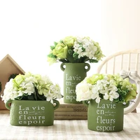 home decor ornaments green ceramic vase figutines artware vase bookcase decoration 1 piece free shipping