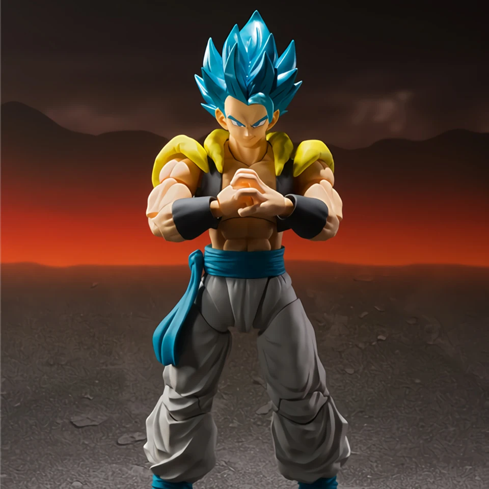 Tronzo Bandai Dragon Ball Z СВЧ Gogeta pvc рисунок моделей из фильма "Broly Gogeta цвет: черный, синий коллекция фигурка игрушки