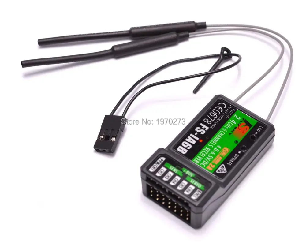 Flysky 2 4G 6 канальный ресивер iA6B выход PPM с портом iBus совместимый трансмиттером для