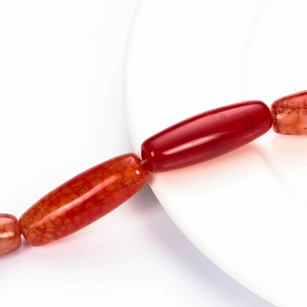 MEIBEADS натуральный камень красный цвет полосы ФОРМА бусины аксессуары подходит