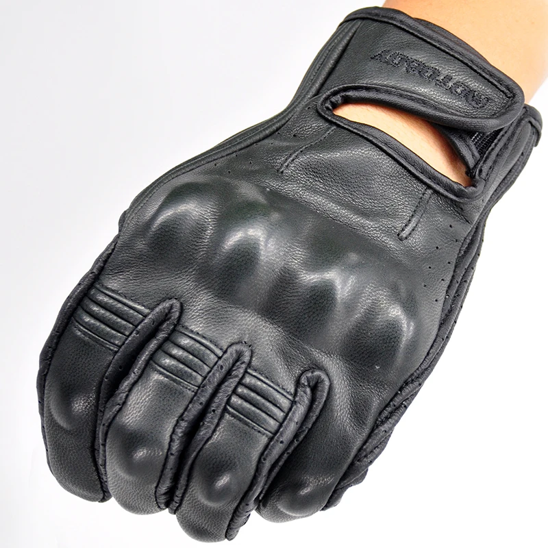 New Protective Gear Racing Motocross Touchscreen Waterproof Gloves Motorcycle ATV Downhill Cycling Riding Genuine Leather | Автомобили и