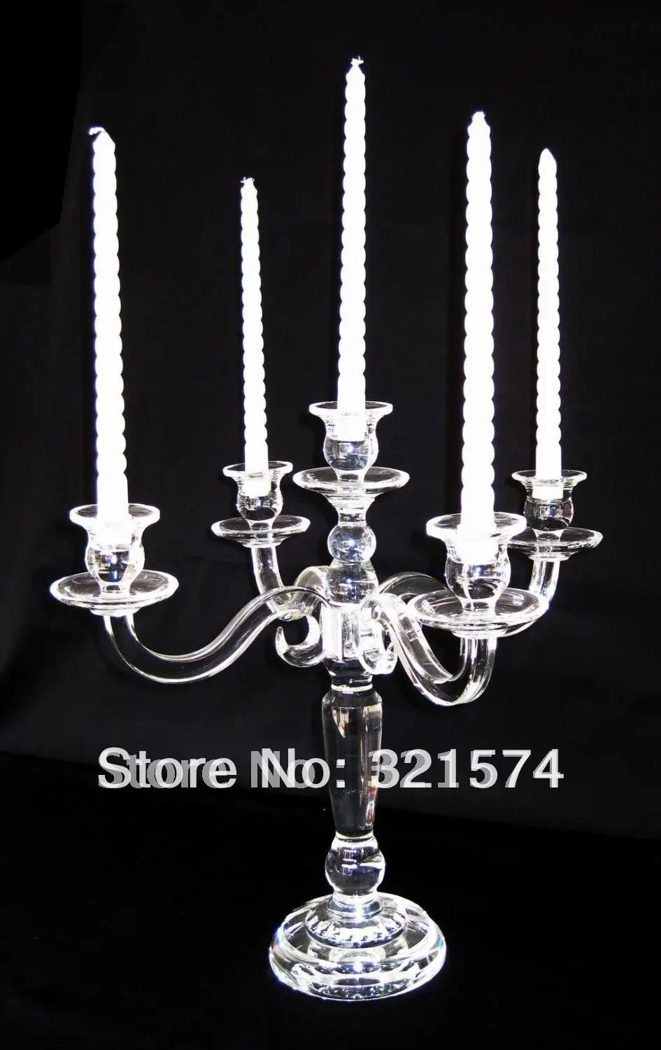 СВАДЕБНЫЕ КАНДЕЛЯБРЫ с 5 головками настольные Кристальные канделябры украшения