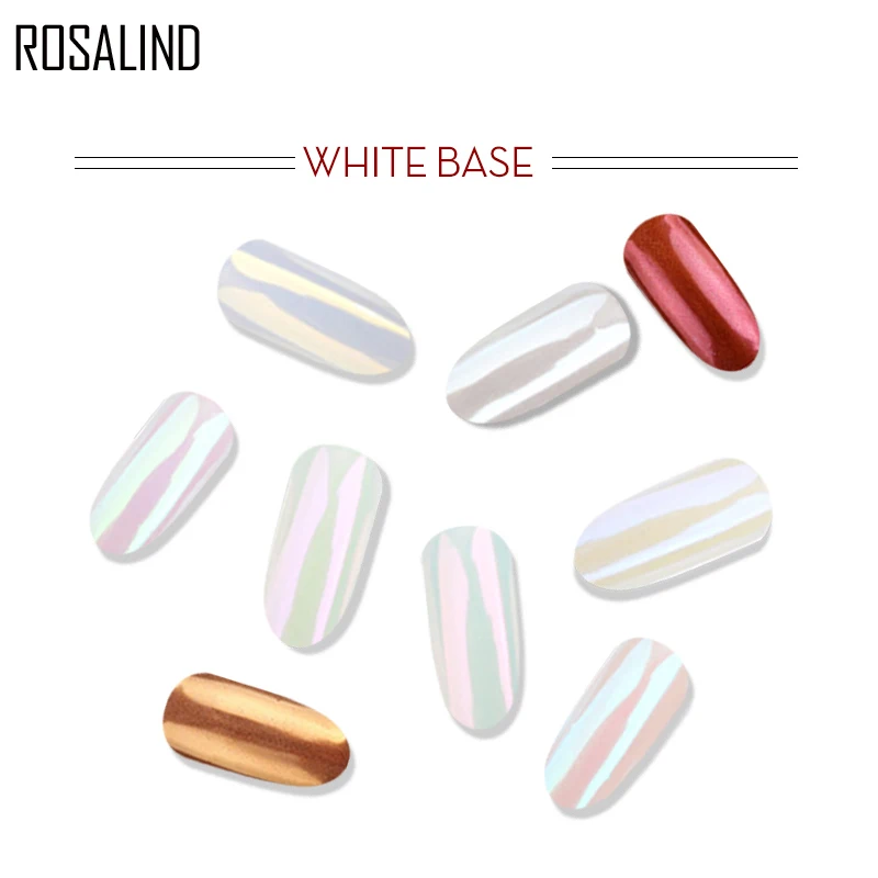 1 коробка для ногтей ROSALIND блестящий порошок пигмент пылезащитный маникюр