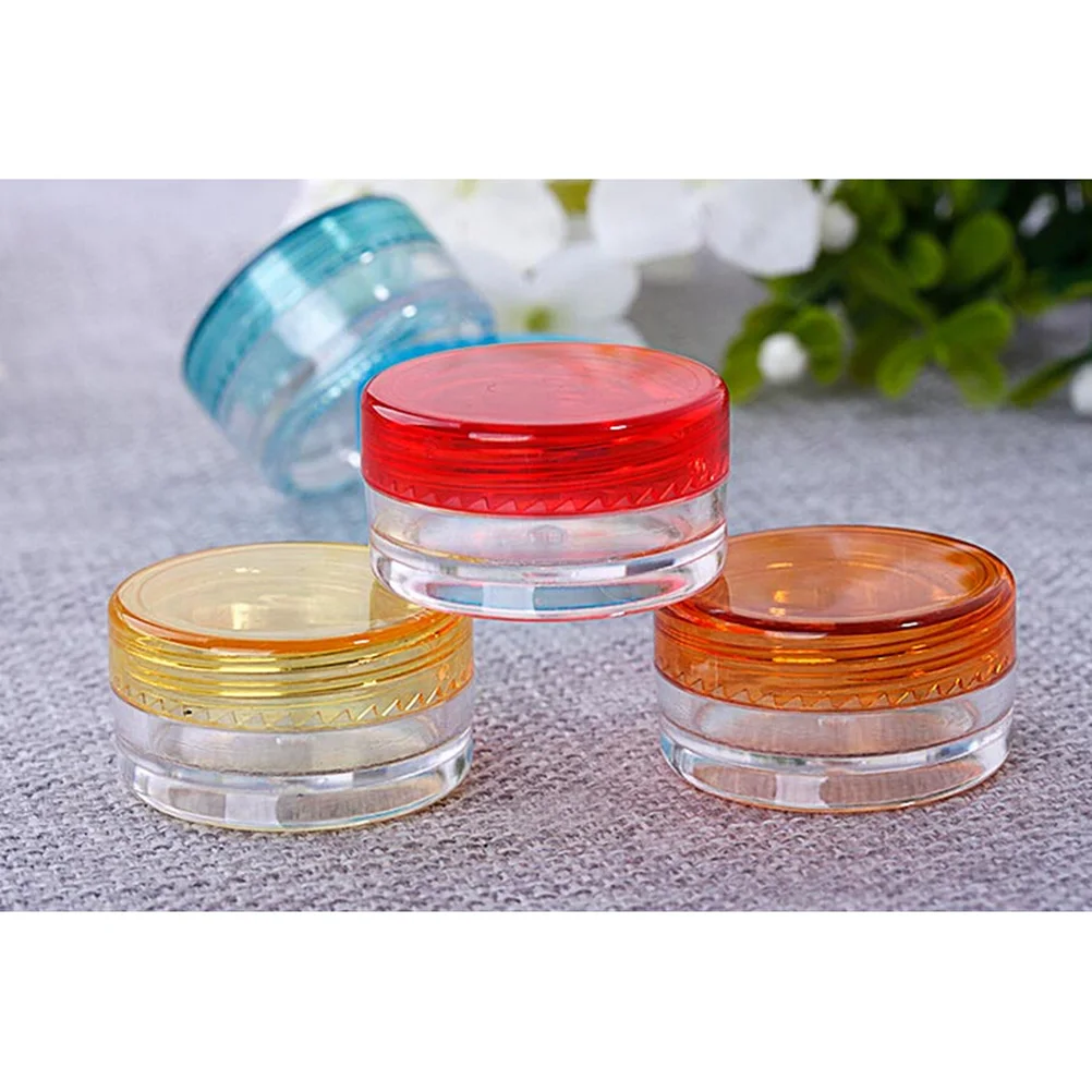 Transparent Plastic Cosmetic Empty Jar 10Pcs/Set 5g Nail Art Bead Storage Container Round Bottle Pot Box Makeup Tools | Красота и