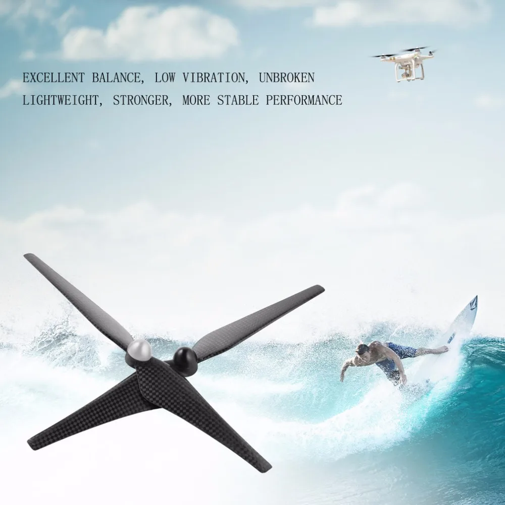 8 шт. 9443 карбоновое волокно Пропеллер для DJI Phantom 2 Vision Дрон самоблокирующийся
