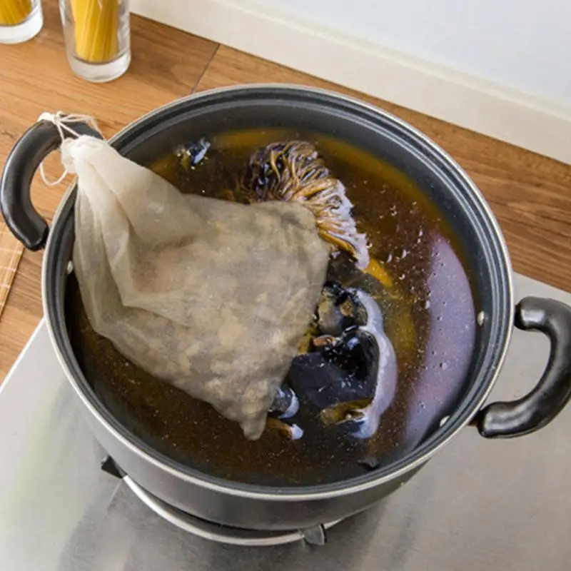 26*20 см кухонные принадлежности для готовки Drawstring хлопка фильтр карманов супа