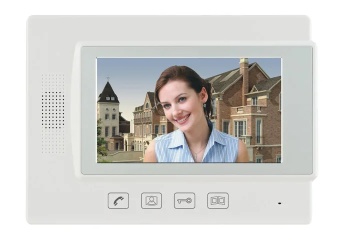 ZHUDELE Home security intercom System for 30 Units Apartments kit 7" Monitor Video Door Phone Bell Password and ID card |
