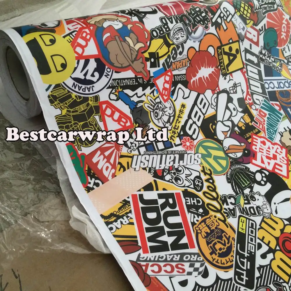 JDM Стикеры бомба виниловая пленка с освобождением воздуха наклейка бомбой для