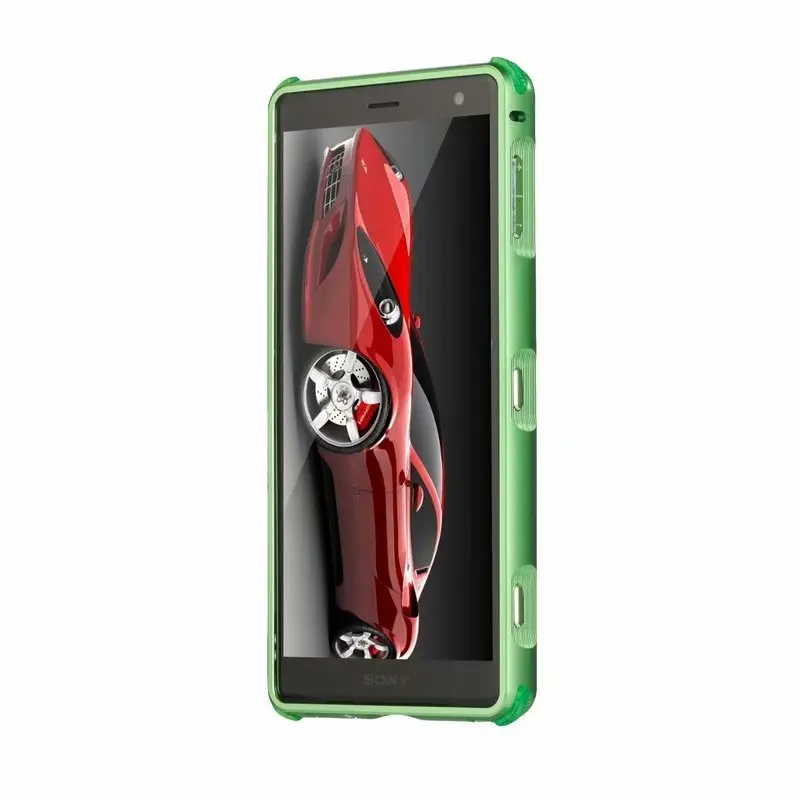 Роскошные Гибридный чехол для sony Xperia XZ3 XA2 ультра XZ2 мини жесткого углеродного волокна Coque металлический бампер+ PC защитный чехол