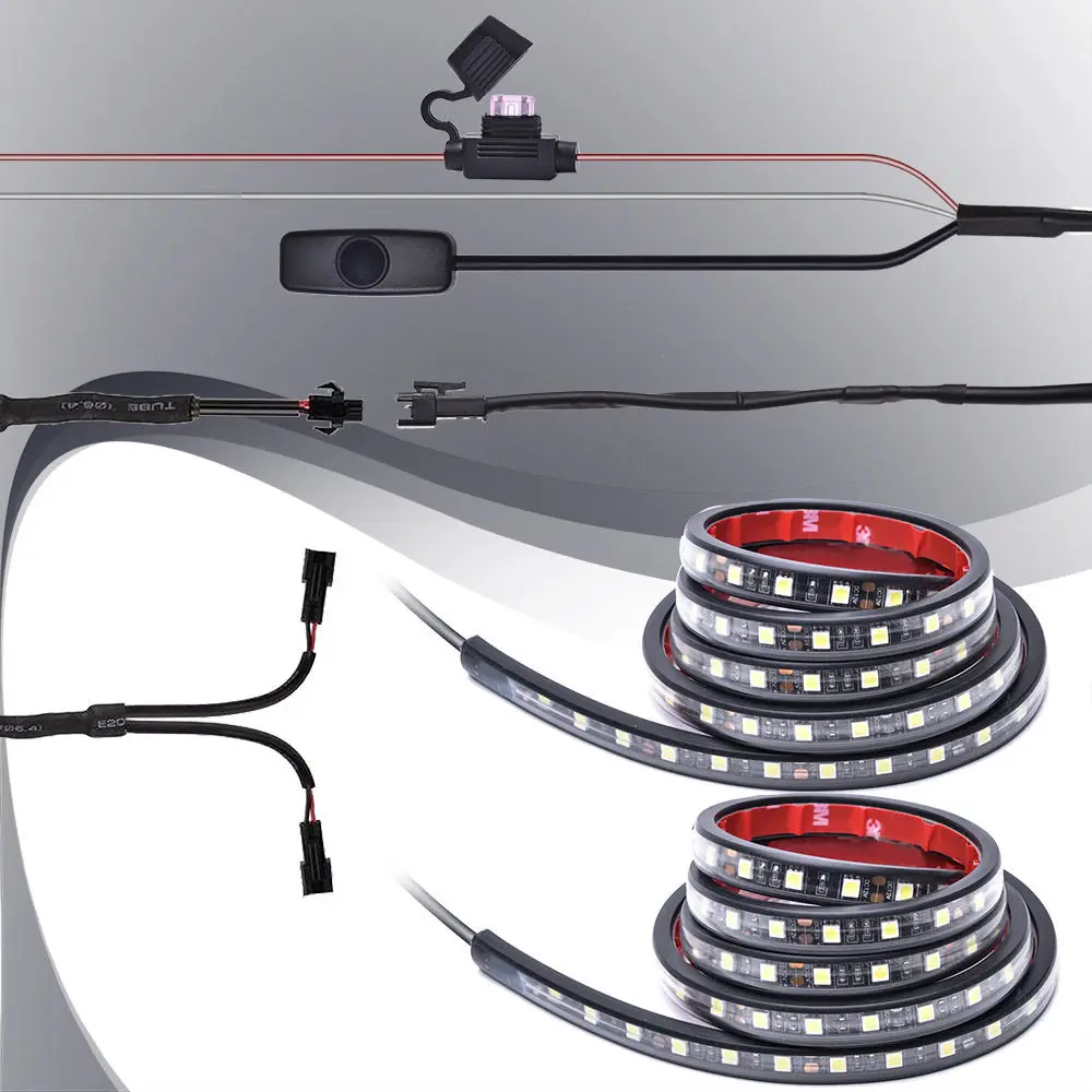 Krator 2 шт. 60 дюймовая Светодиодная лента для грузовика водонепроницаемая