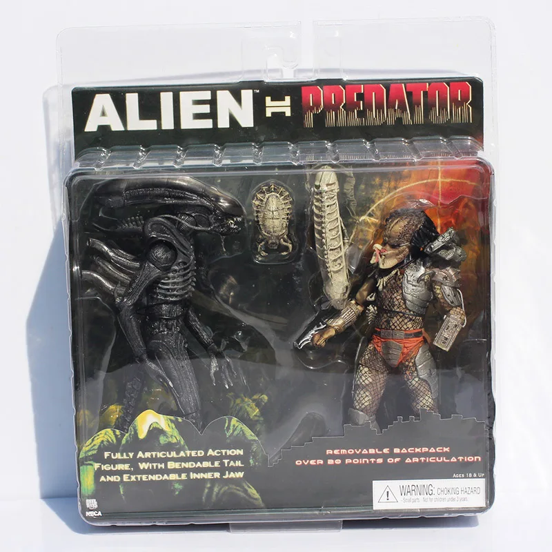 Экшн-фигурка NECA ALIEN VS PREDATOR Тру эксклюзивная 20 см 2 упаковки | Игрушки и хобби