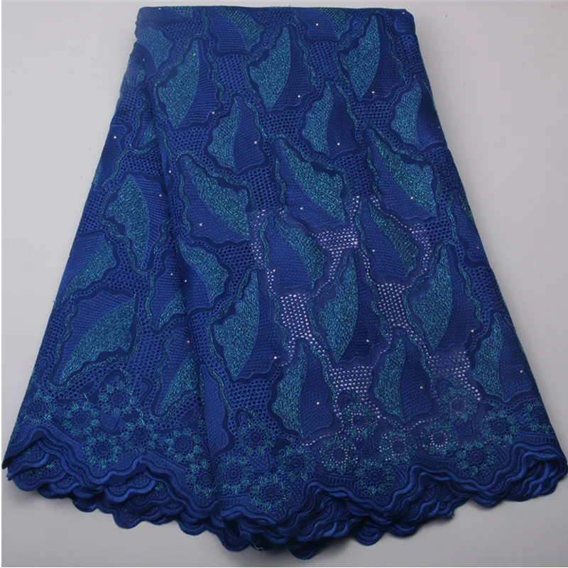 Синяя 2017 последнее поступление хлопчатобумажная швейцарская вуаль в