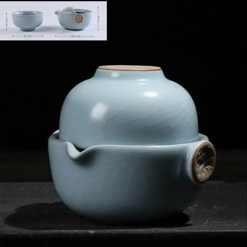 Чайный сервиз включает высококачественный элегантный чайник gaiwan красивый и