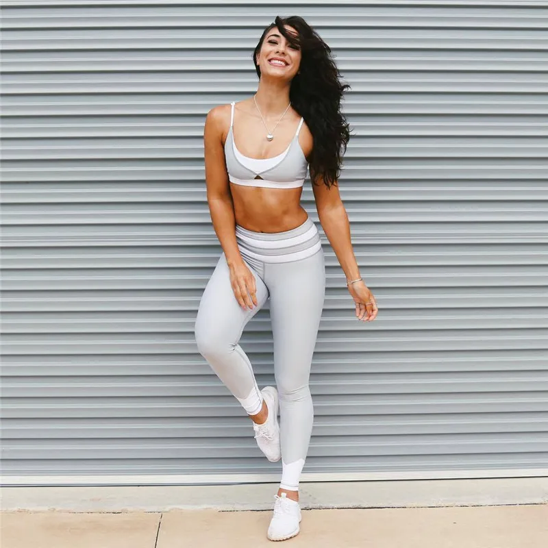 CHRLEISURE модные леггинсы с высокой талией для женщин спортивные Лоскутные Леггинсы