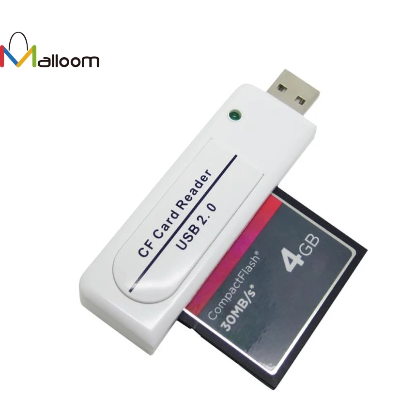 Malloom Новое поступление аксессуары для ПК высокоскоростной USB 2,0 CF кард-ридер компактный флэш USB кард-ридер для ПК компьютера
