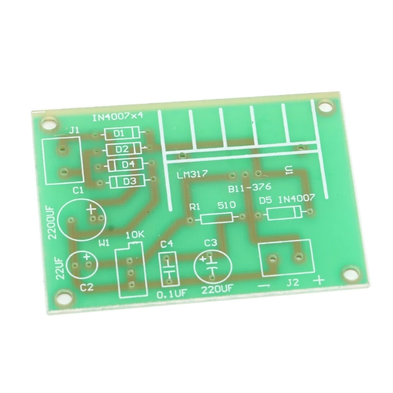LM317 регулируемый регулятор напряжения плата питания с выпрямленным входом