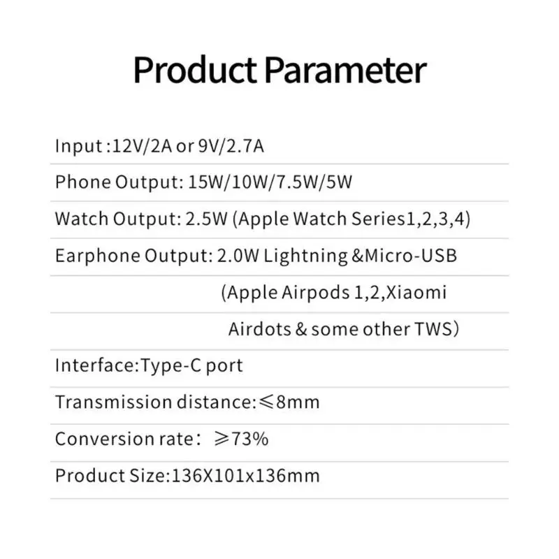 3 в 1 зарядная док-станция с держателем, зарядная станция для iPhone Airpod, беспроводное зарядное устройство для смартфона xiaomi