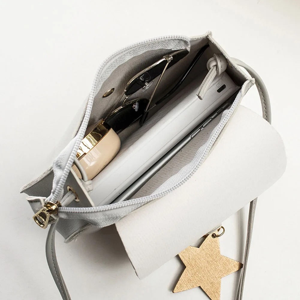 Женская сумка через плечо из искусственной кожи маленькая модная для мобильного