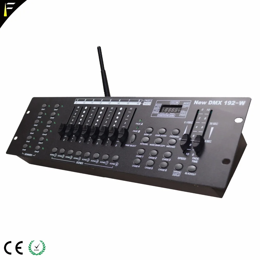 Беспроводной пульт управления передачей 2 4G маленький стол 192 DMX512 консоль для
