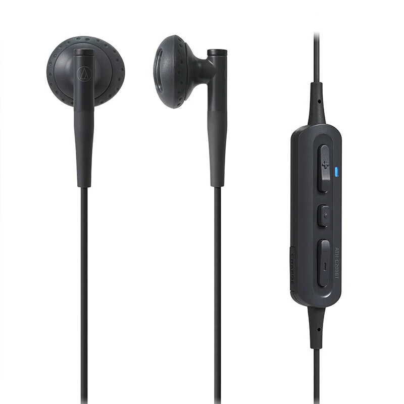 Оригинальная аудиотехника ATH-C200BT Bluetooth наушники Беспроводные спортивные полуушные Fllat голова шеи Висячие Наушники