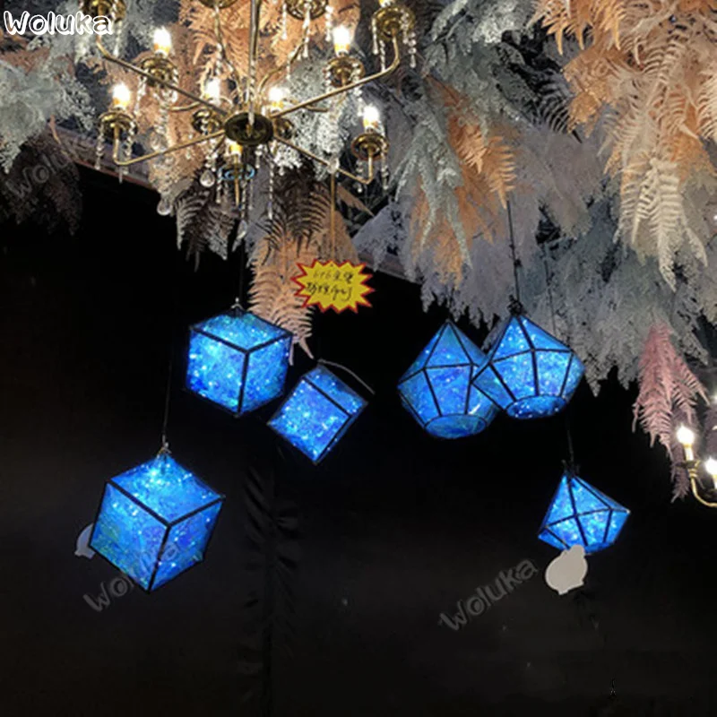 Новые Свадебные реквизиты Иллюзия из поликарбоната драгоценность люстра куб