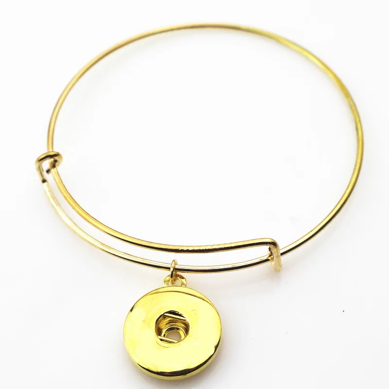 Mix Color 20pcs/lot Adjustable Bangles Snap Bracelet fit 18mm Ginger Buttons Jewelry DIY Bracelet&Bangles Charms | Украшения и