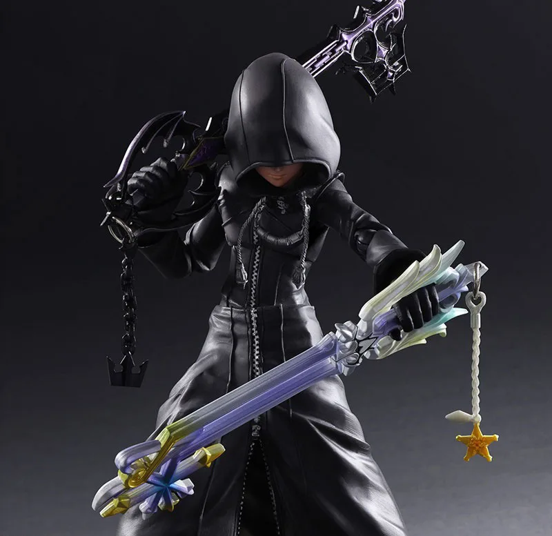 25 см Играть Искусств Кай ПА Kingdom Hearts 2 Сора ПВХ Фигурку Брелок Коллекция Модель