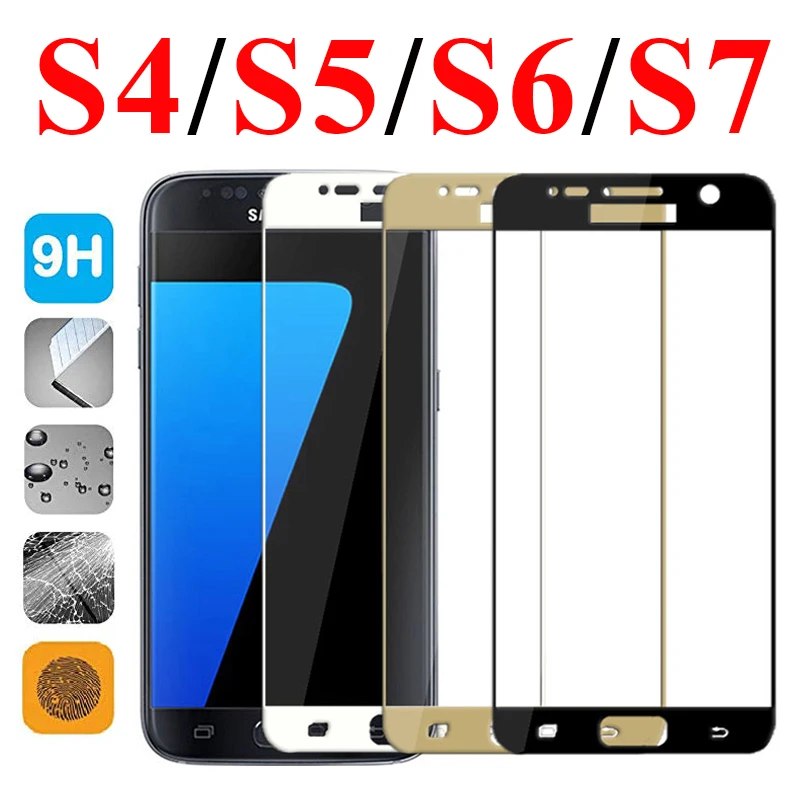 Защитное стекло на galaxy s7 для samsung s6 экранный протектор samsyng s5 s4 s 7 6 5 4 защитный