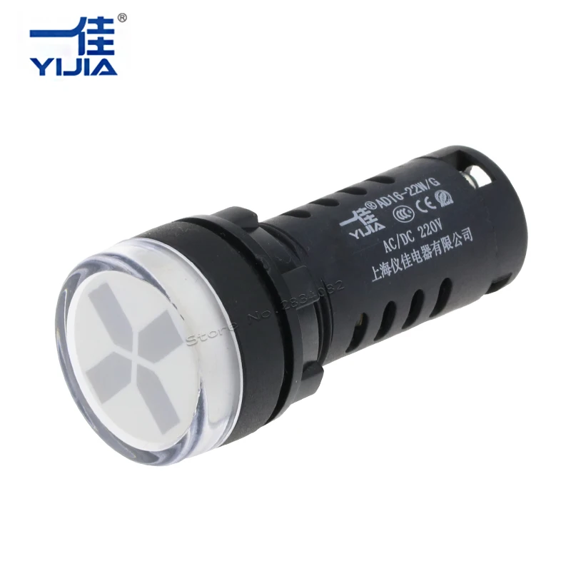 22 мм круглая световая лампа с изолирующим отверстием для установки двухцветная