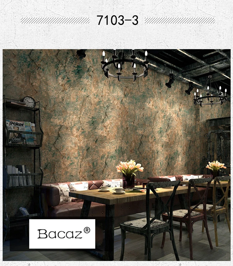 Bacaz блок/камень/мрамор рулон обоев для офиса кофейной комнаты ресторана 3D Papel Parede блок стены бумаги рулон покрытия стен