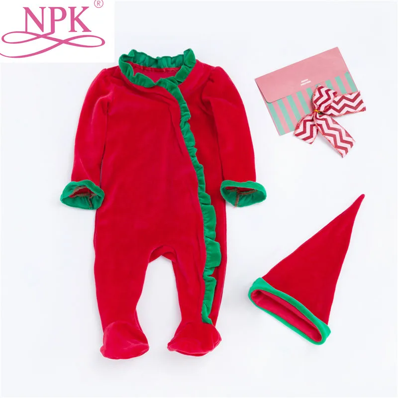 NPK 50 57 см Bebes Reborn Menina милая одежда распродажа настоящие хлопковые комбинезоны с