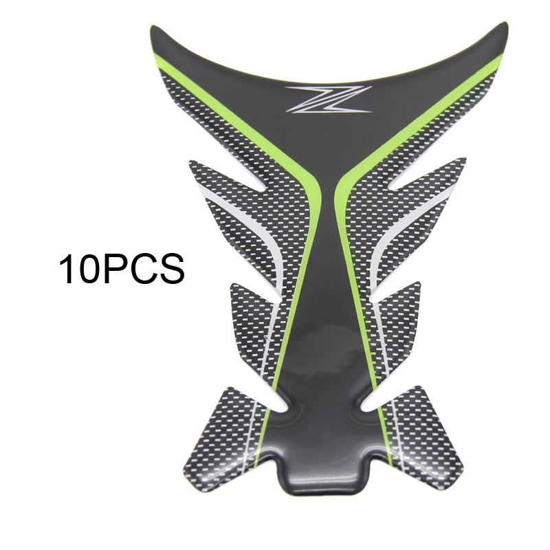 10 шт. мотоциклетные 3D танк Pad Защитная Наклейка Стикеры для Kawasaki Z800 Z900 Z1000 Z650 Z750
